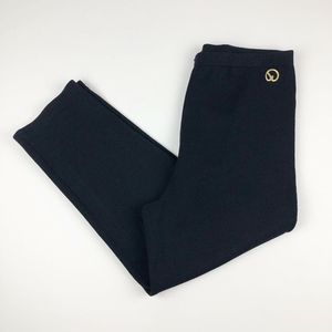St John Basics Santana Knit Black Pull On Pants